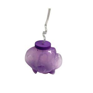 New Fun Time Purple Plastic cup with Straw Fish Shaped